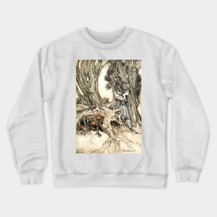 Fairy of the Mine - Comus, Arthur Rackham Crewneck Sweatshirt